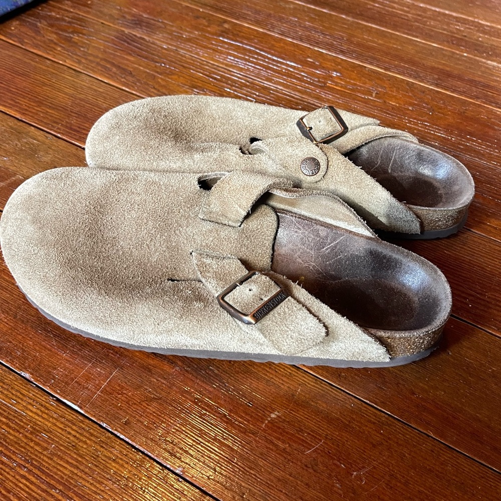 Size 41 Birkenstock Boston clog suede